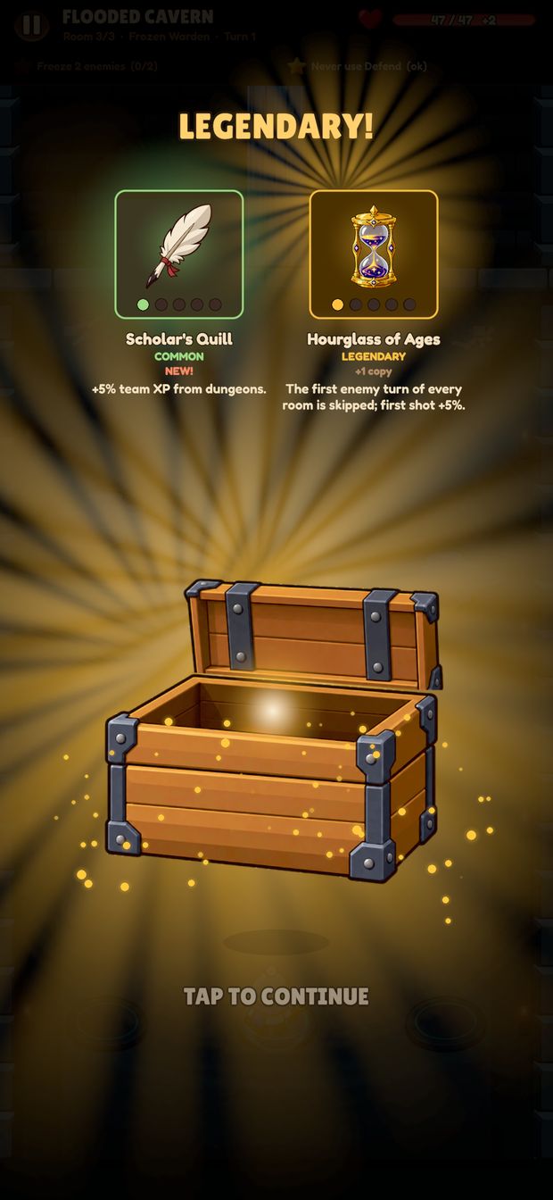 Stage 42: A legendary chest opening.