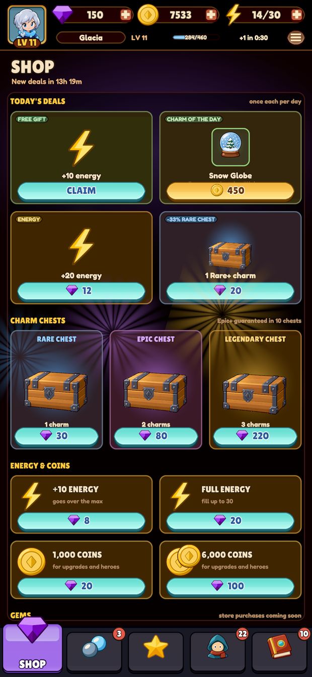 Stage 47: The shop.