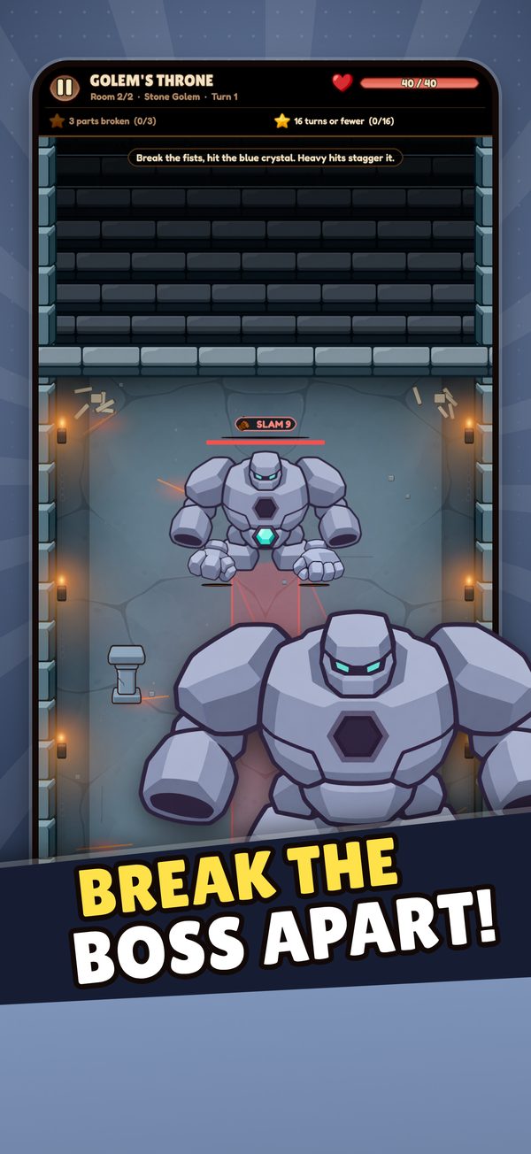 Break the boss apart