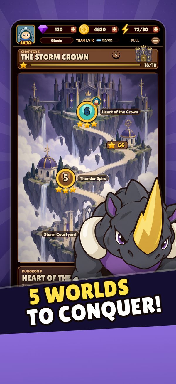 5 worlds to conquer